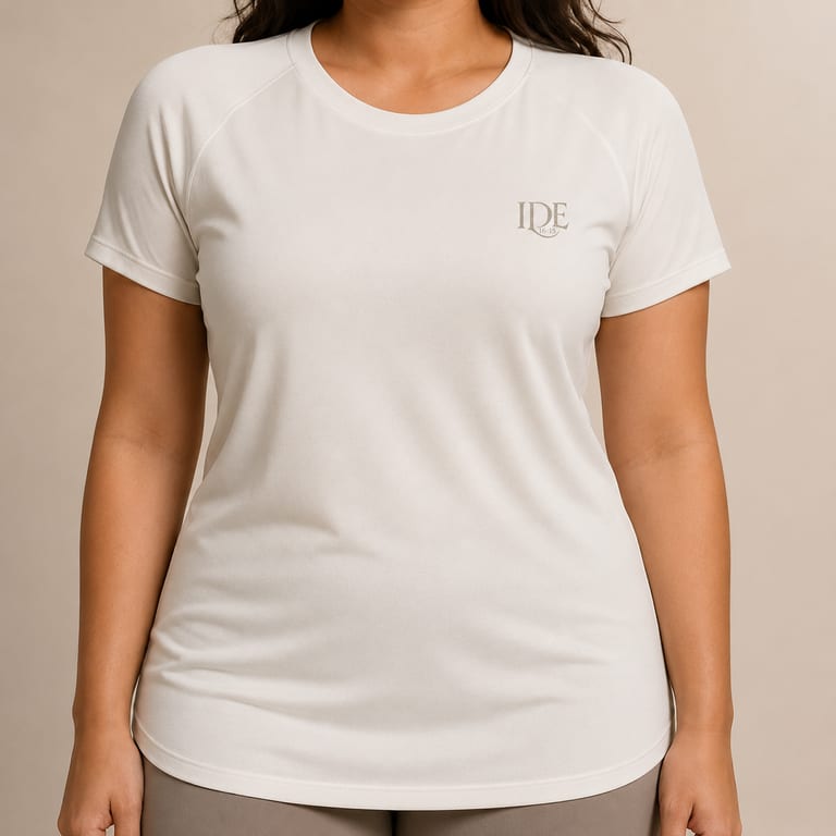 Camiseta feminina IDE 16:15 off-white