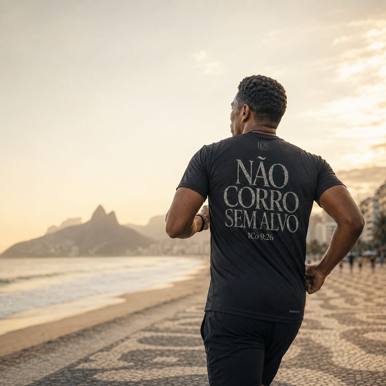 Camiseta cristã para corrida