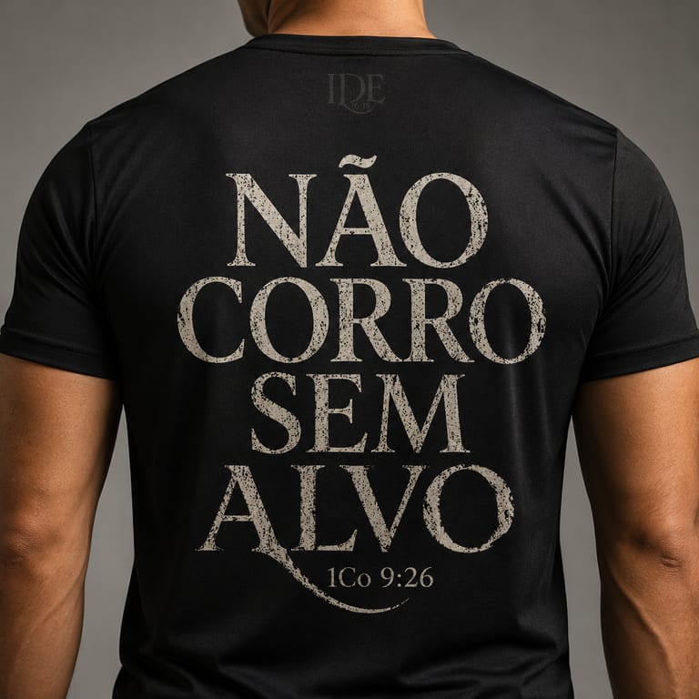 Camiseta preta frase destaque