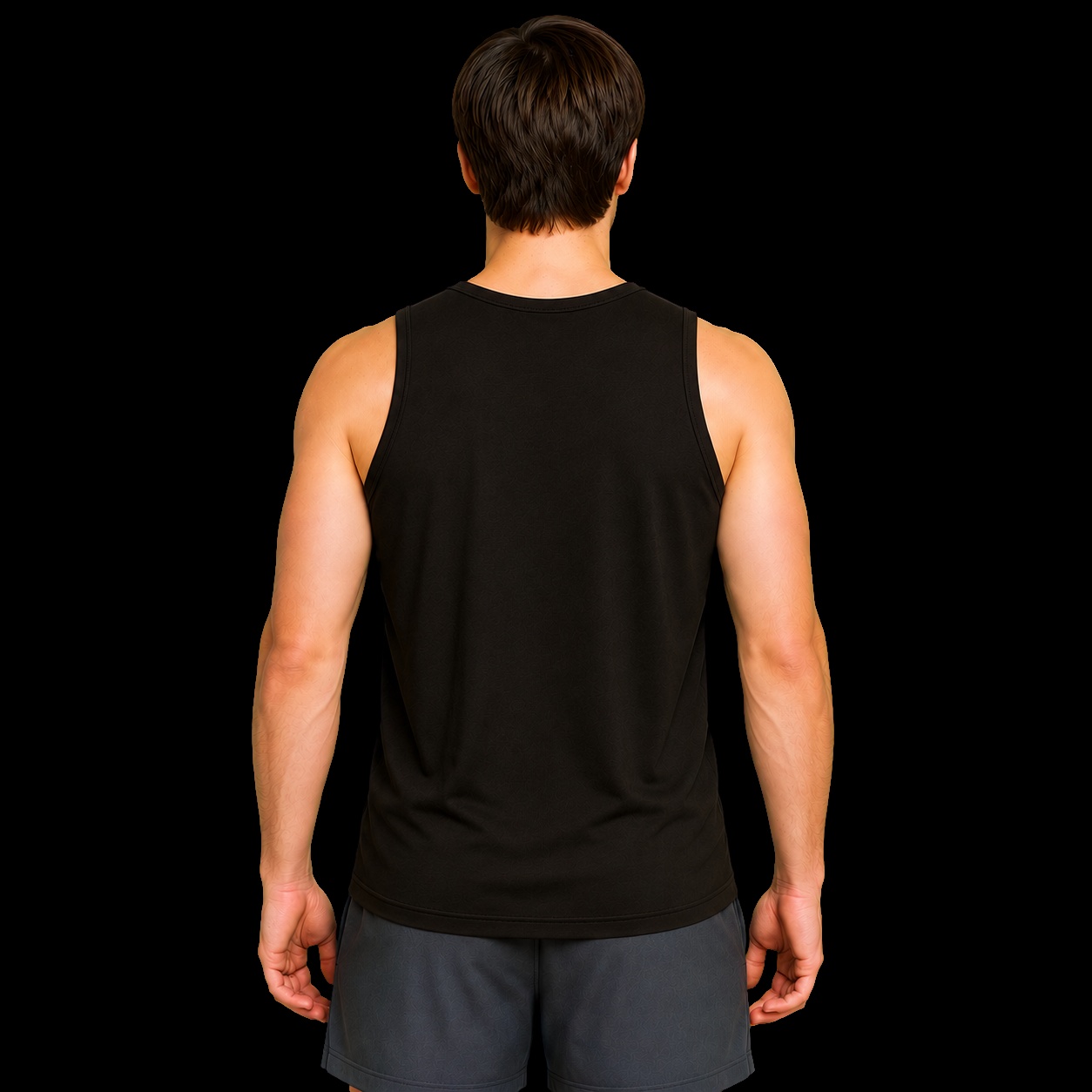 Regata masculina cristã dry-fit black lisa — IDE 16:15
