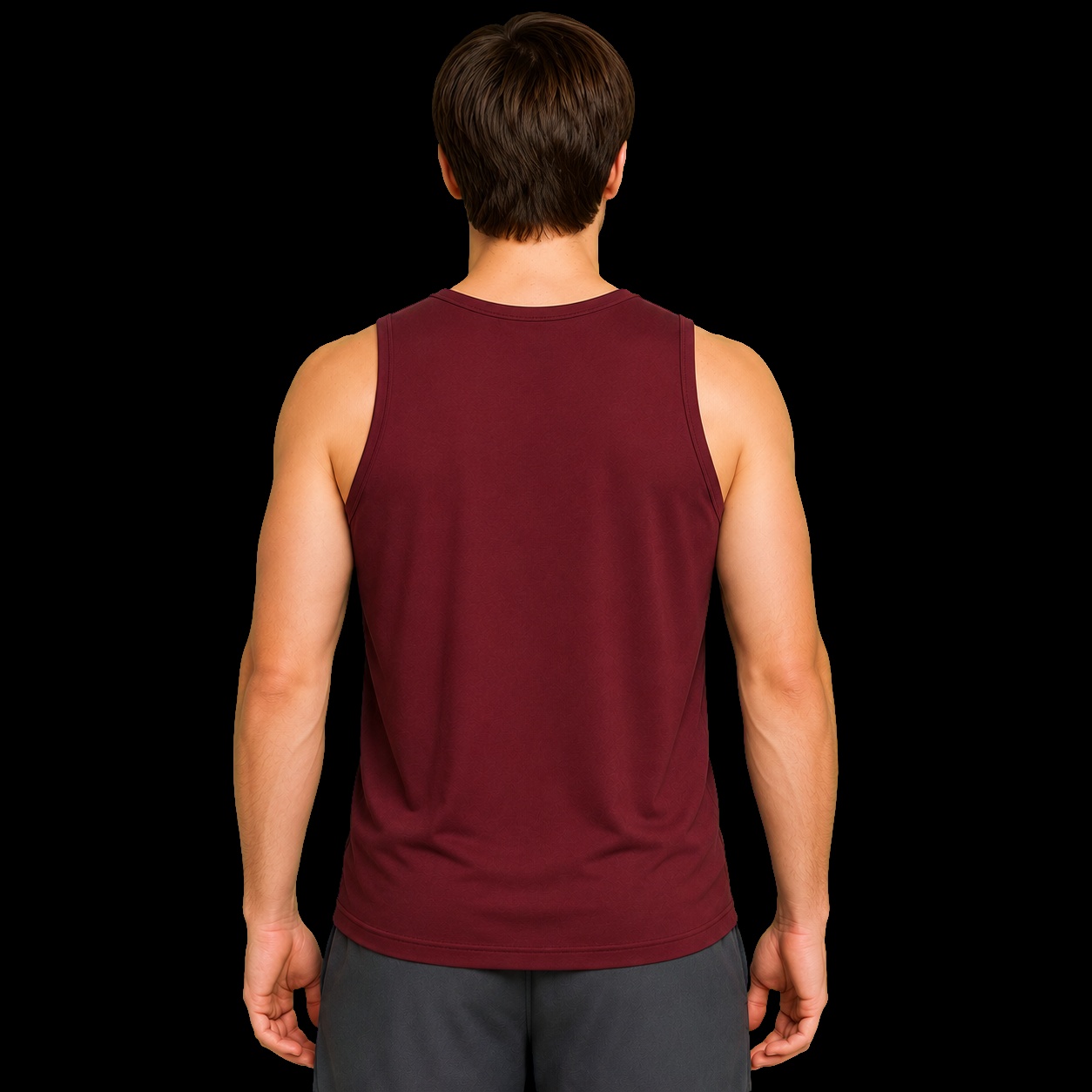 Regata masculina cristã dry-fit wine lisa — IDE 16:15
